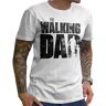 Stylotex Grappig heren-T-shirt voor heren, vaderdag, The Walking Dad, cadeau voor aanstaande papa's, Wit (4100), 3XL