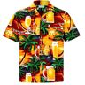 Hawaiihemdshop Hawaiiaans Overhemd   Heren Hemd   Katoen   Grootte S – 8XL   Blauw   Korte mouw   Bier   Strand   Hawaii Shirt   Kokos knopen