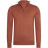 Sweater Mario Russo Half Zip Trui Picante Bruin EU XXL,EU 3XL Man