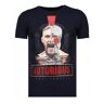 Local Fanatic Conor notorious warrior rhinestone t-shirt Print / Multi Extra Large Male