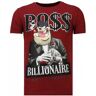 Local Fanatic Billionaire boss rhinestone t-shirt Print / Multi 2X-Large Male