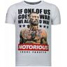 Local Fanatic Conor notorious legend rhinestone t-shirt Wit Medium Male