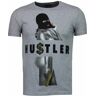 Local Fanatic Hustler rhinestone t-shirt Grijs 3X-Large Male