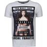 Local Fanatic Kim kardashian rhinestone t-shirt Wit 2X-Large Male