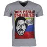 Local Fanatic T-shirt don pablo escobar Grijs Small Male