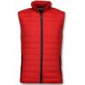 Y chrom Bodywarmer casual bodywarmer Rood Small Male