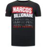 Local Fanatic Print-shirt narcos Zwart Extra Large Male