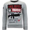 Local Fanatic Sweater los jefes de narcos Grijs Small Male