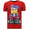 Local Fanatic T-shirt alcatraz prisoner Rood 2X-Large Male