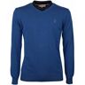 Q1905 Trui v-neck marden skydiver Blauw Small Male