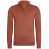 Mario Russo Half zip trui picante Bruin 3X-Large Male