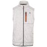 Trespass Heren woodley fleece gilet Wit 2X-Large Male