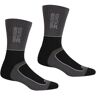 Regatta Heren samaris 2 season socks (pak van 2) Zwart 39-42 Male