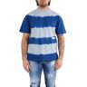 Olaf Hussein Heren olaf wavy tee Blauw Extra Small Male