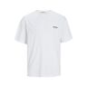 Jack and Jones Jormykonos Geo Back Tee Ss Crew Nec: wit L male