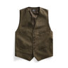 RRL Wool-Blend Tweed Waistcoat Brown Tweed Small Male