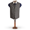 RRL Checked Wool Waistcoat Grey Multi Check EU 54 Male