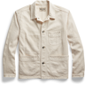 RRL Linen-Cotton Herringbone Sport Coat Cream Herringbone Small Male