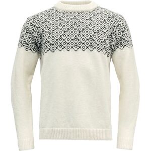 Devold Bjørnøya Sweater Crew Neck Offwhite/Ink L