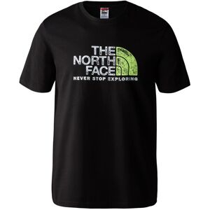 The North Face M S/S RUST 2 TEE  TNF BLACK-LED YELLOW