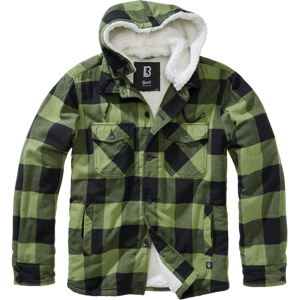 Brandit Jakke  Lumber Hooded Svart-Oliven