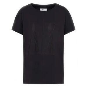 Giorgio Armani Exchange Icon Period Kvinne T-Shirt Sort L
