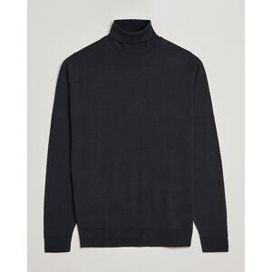 John Smedley Cherwell Extra Fine Merino Rollneck Black