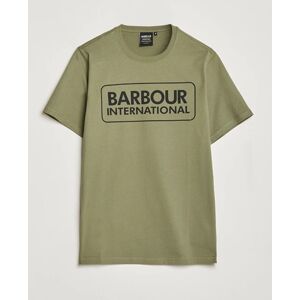 Barbour International Large Logo Crew Neck Tee Light Moss