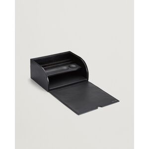 Ralph Lauren Home Brennan Leather Writers Box Saddle Black