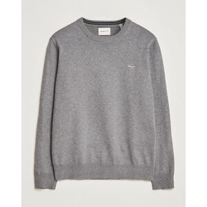 GANT Classic Cotton Crew Neck Dark Grey Melange