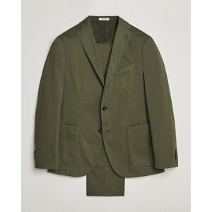 Boglioli K Jacket Cotton Satin Suit Forest Green
