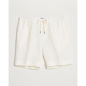 Ralph Lauren Purple Label Linen/Silk Drawstring Shorts White