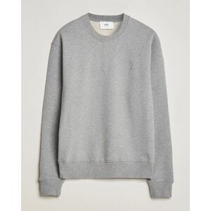 AMI Tonal Heart Logo Sweatshirt Heather Grey