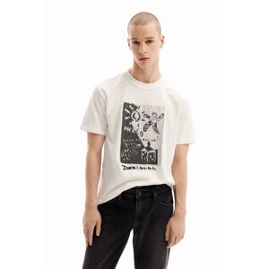 Desigual Arty embroidered T-shirt - WHITE - L