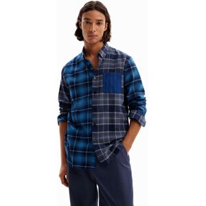 Desigual Plaid flannel shirt - BLUE - XXL