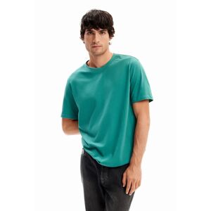 Desigual Plain seamed T-shirt - GREEN - L