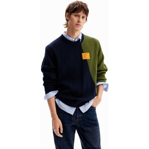 Desigual Two-tone combination jumper - BLUE - L