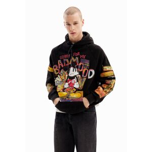 Desigual Patchwork Mickey Mouse hoodie - BLACK - XL