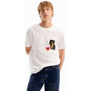 Desigual Sphinx patches T-shirt - WHITE - M