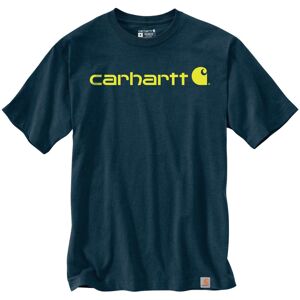 Carhartt EMEA Core Logo Workwear Short Sleeve T-skjorte L Blå Gul