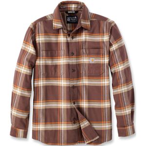 Carhartt Rugged Flex Flannel Plaid Skjorte XL Brun