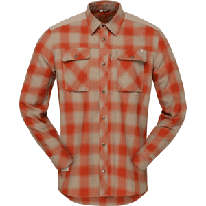 Norrøna Men's Femund Flannel Shirt Pureed Pumpkin XL, Pureed Pumpkin