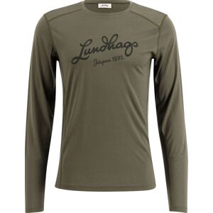 Lundhags Men's Fulu Merino Longsleeve T-Shirt Forest Green XL, Forest Green