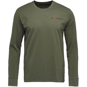 Black Diamond M Heritage Wordmark Ls Tee Tundra L, Tundra