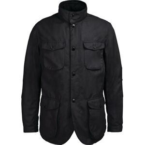 Barbour Men's Ogston Waxed Jacket Black L, Black