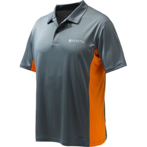 Beretta Unisex Flash Tech Polo Grey Castlerock S, Grey Castlerock