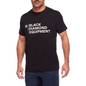 Black Diamond Men's Stacked Logo Tee Black L, Black