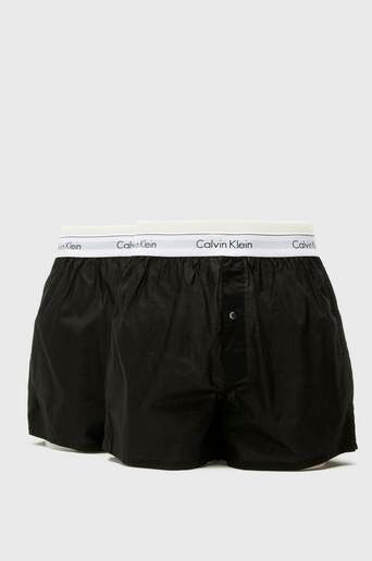 Calvin Klein Underbukser 2-Pack Boxer Modern Cotton Woven Svart  Male Svart