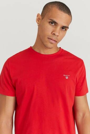 Gant T-Shirt The Original Ss T-Shirt Rød  Male Rød