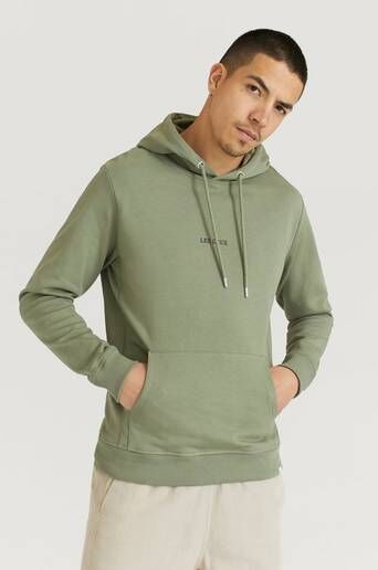 Les Deux Hoodie Lens Hoodie Grønn  Male Grønn